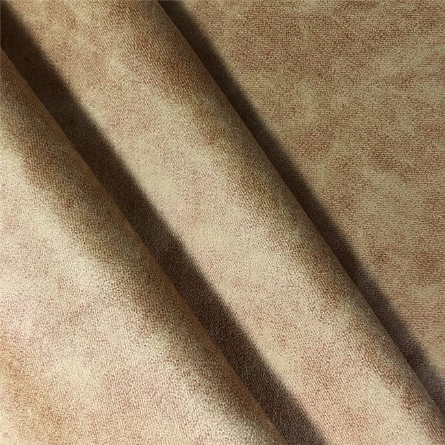 heavy bronzed suede fabric 