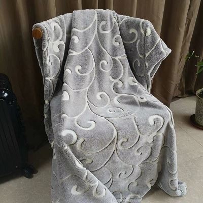 Print night glow flannel fleece blanket   (1)