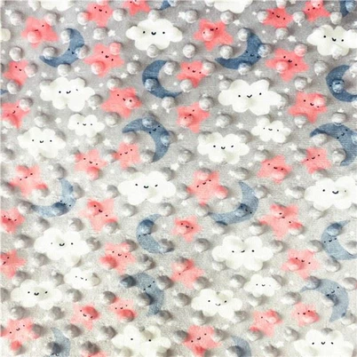 Trükitud Minky Dot kangas