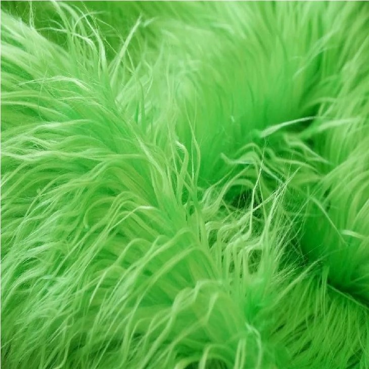 Solid Shaggy Long Hair Pile Faux Fur Fabric